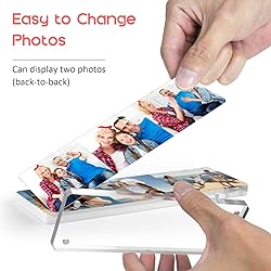 Vowcarol Photo Booth Frame 2x6 Picture Frame, Clear
