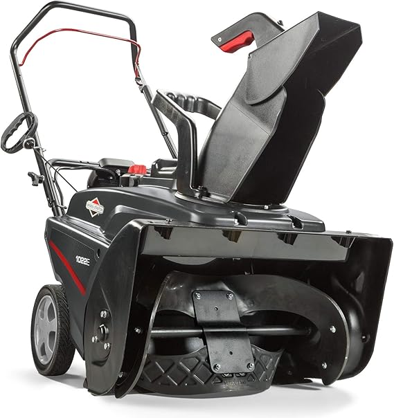 Briggs & Stratton 1022E Compact SingleStage Snow Blower 22"/55cm Clearing Width, Petrol, with