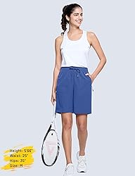 MAGCOMSEN Golf Shorts for Women 8" Hiking Shorts