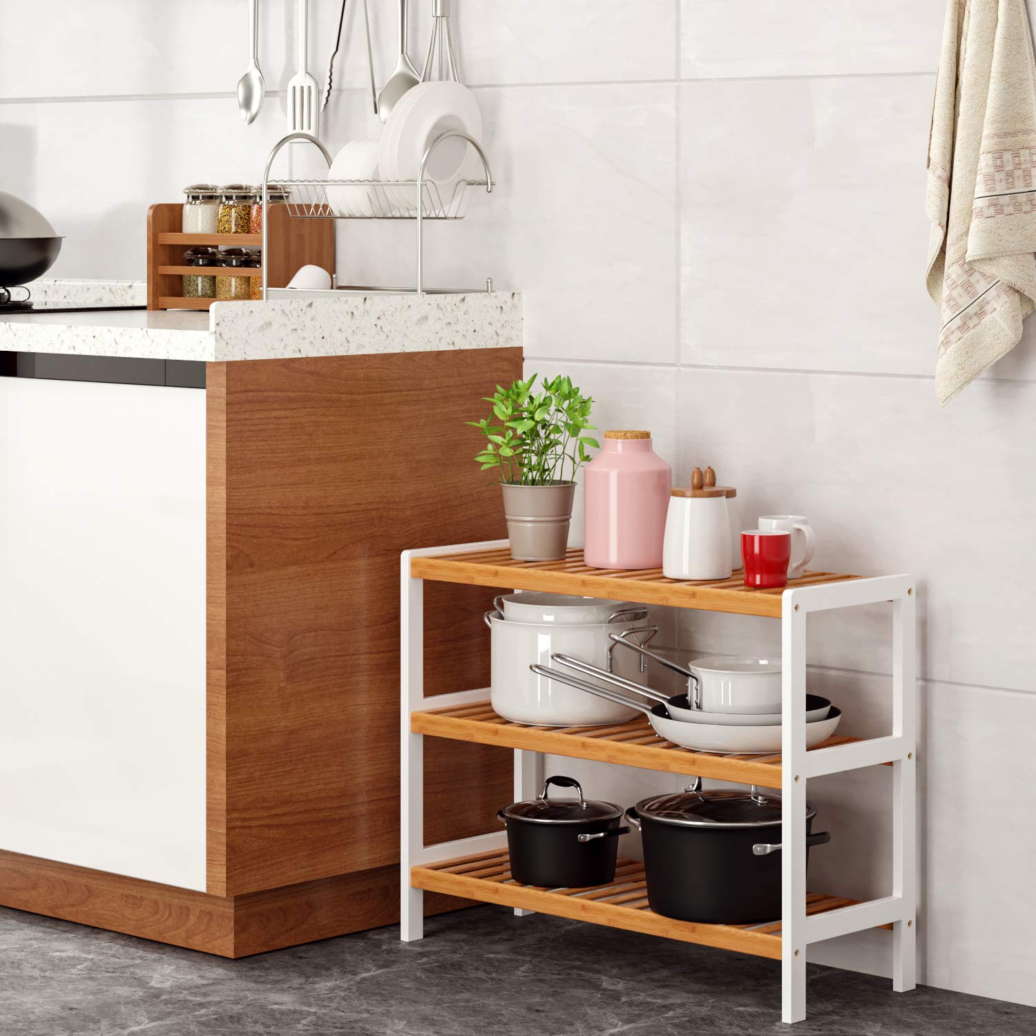 Rangement Pour Vetements Et Penderies Homfa Etagere A Chaussures Banc De Rangement Meuble Etagere Rangment Pour Support Salle De Bain Cusine En Bambou 3 Niveaux 70x54 5x26cm Cuisine Maison Aluguekids Com Br