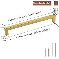 goldenwarm 20Pack Cabinet Pulls Brass Handles