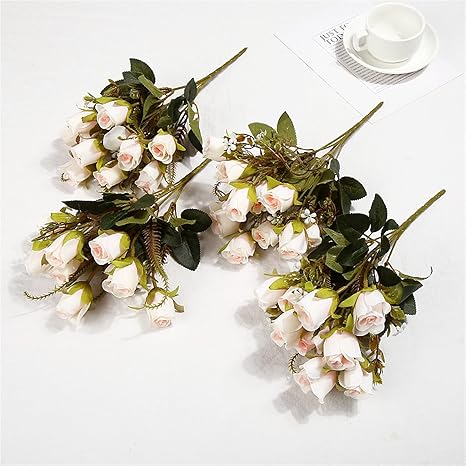 Amazon 造花 バラの花束と人工シルク牡丹 32 Cm 10頭 5人のフォーク 国内家族の結婚式の装飾のための虚偽の安い花 Couleur 3 造花 オンライン通販