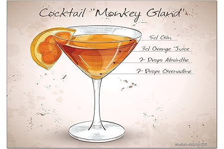 Iman Nevera Nostalgic Alcohol Retro Coctel mono Islandia: Amazon ...