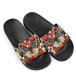 Howilath Vintage Butterfly Poppy Printed Slide