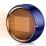 ASNUG Space Heater, Portable Electric PTC Ceramic Heaters for Indoor Use, 2S Efficient Heating, Tip-Over & Overheat Protection, Quiet Small Mini Desk Heater for Bathroom Home Office Bedroom
