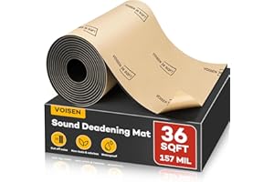 VOISEN Sound Deading Material for Cars, 157 MIL (4 mm) 36 sqft Sound Deadening Mat,Sound Deadening,Car Sound Deadening Closed Cell Foam,PE Foam Sound Deadener Material & Heat Barrier