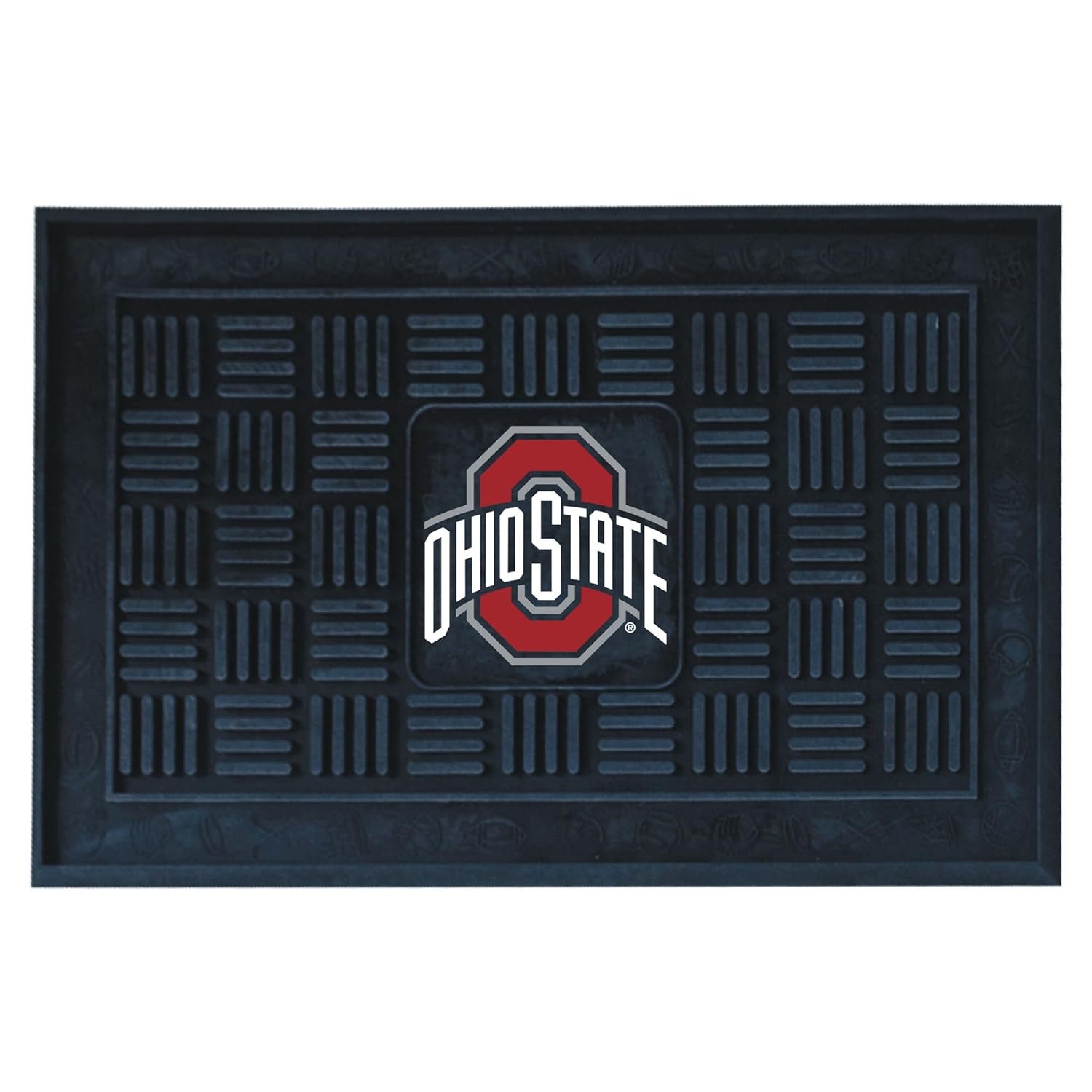 FANMATS NCAA Ohio State University Buckeyes Vinyl Door Mat