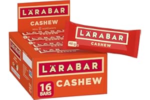 LÄRABAR Cashew, Fruit and Nut Energy Bar, Pack of 16 Bars, Gluten Free, Vegan, Family Pack, Snack Bars, 768 Grams Package