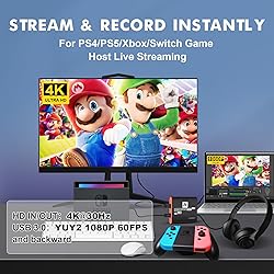 HDMI USB3.0 Capture Card with 4K Pass-Through,1080P