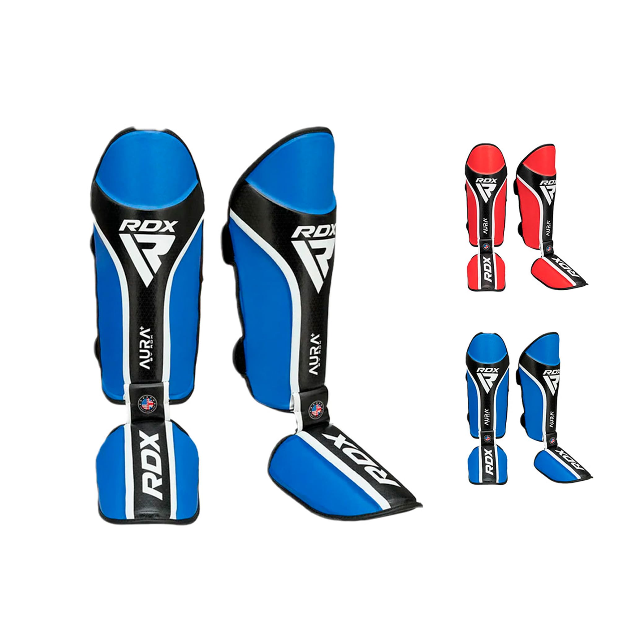 RDX Shin Instep Aura Plus T-17 Blue/Black-S