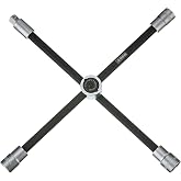 ARES 70092 - 4-Way Sliding Lug Wrench - Adjustable Sliding Lug Wrench Gives Superior Leverage - Collapses for Convenient Storage