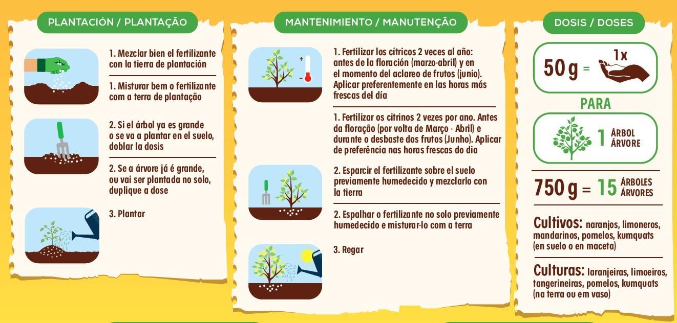 Solabiol Fertilizante cítricos con Ingredientes 100% organicos y ...