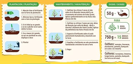 Solabiol Fertilizante cítricos con Ingredientes 100% organicos y ...