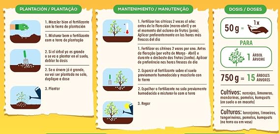 Solabiol Fertilizante cítricos con Ingredientes 100% organicos y ...