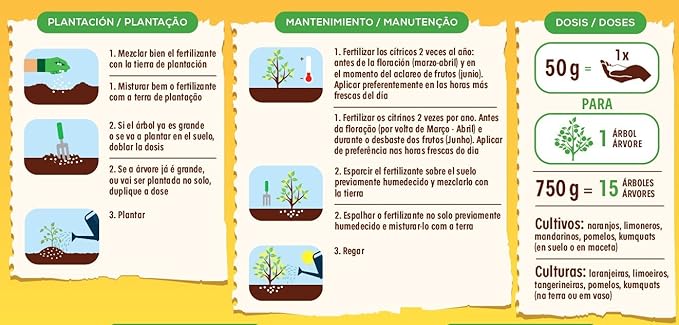 Solabiol Fertilizante cítricos con Ingredientes 100% organicos y ...