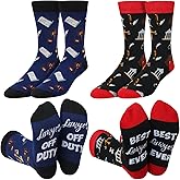 Shihanee 2 Pairs Socks Gifts for Men Pastor Boss Nurse Doctor Dentist Lawyer Teacher Socks Holiday Gifts