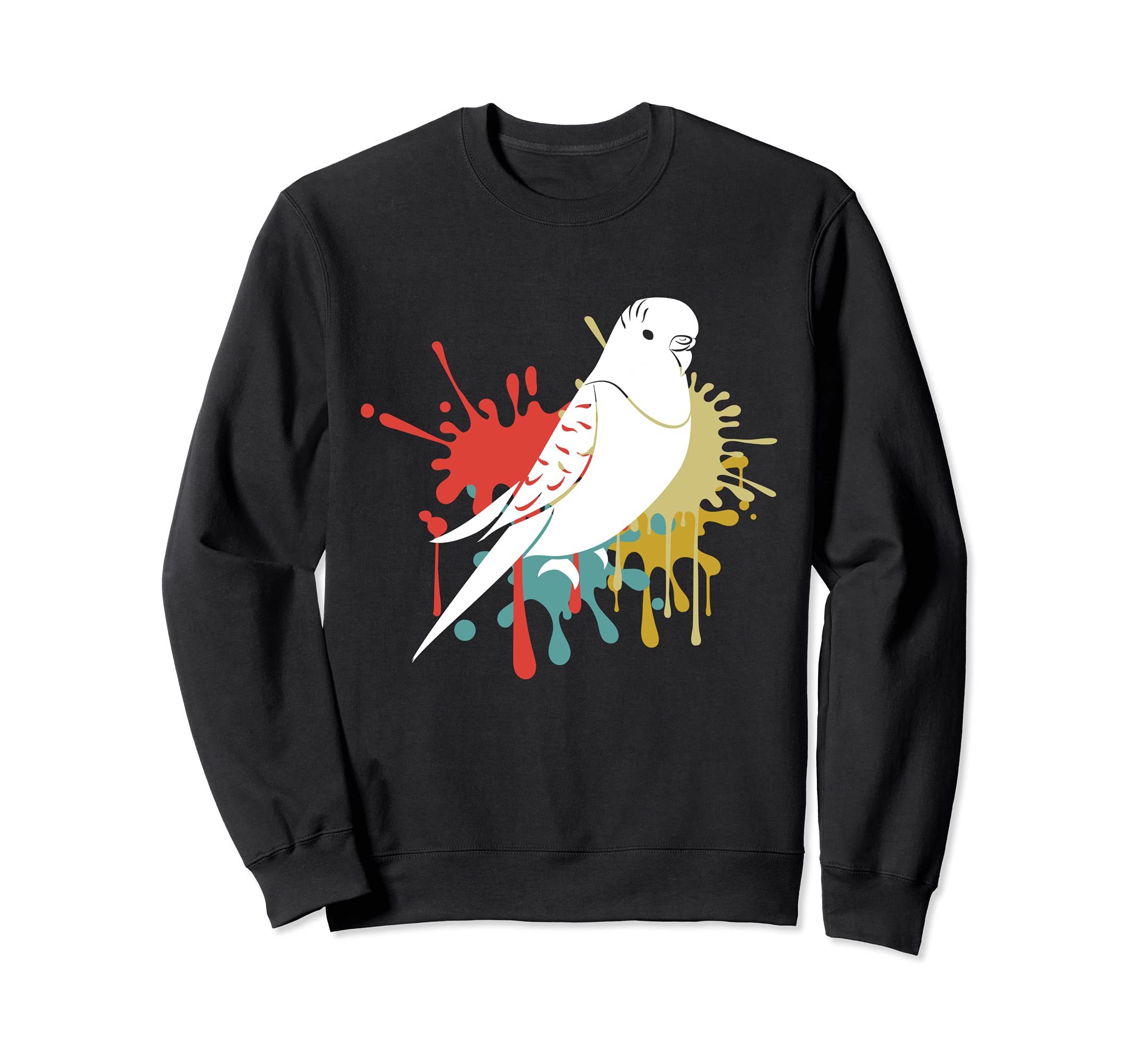 Vintage Budgie Budgerigar Bird Parakeet Parrot Pet Animal Sweatshirt