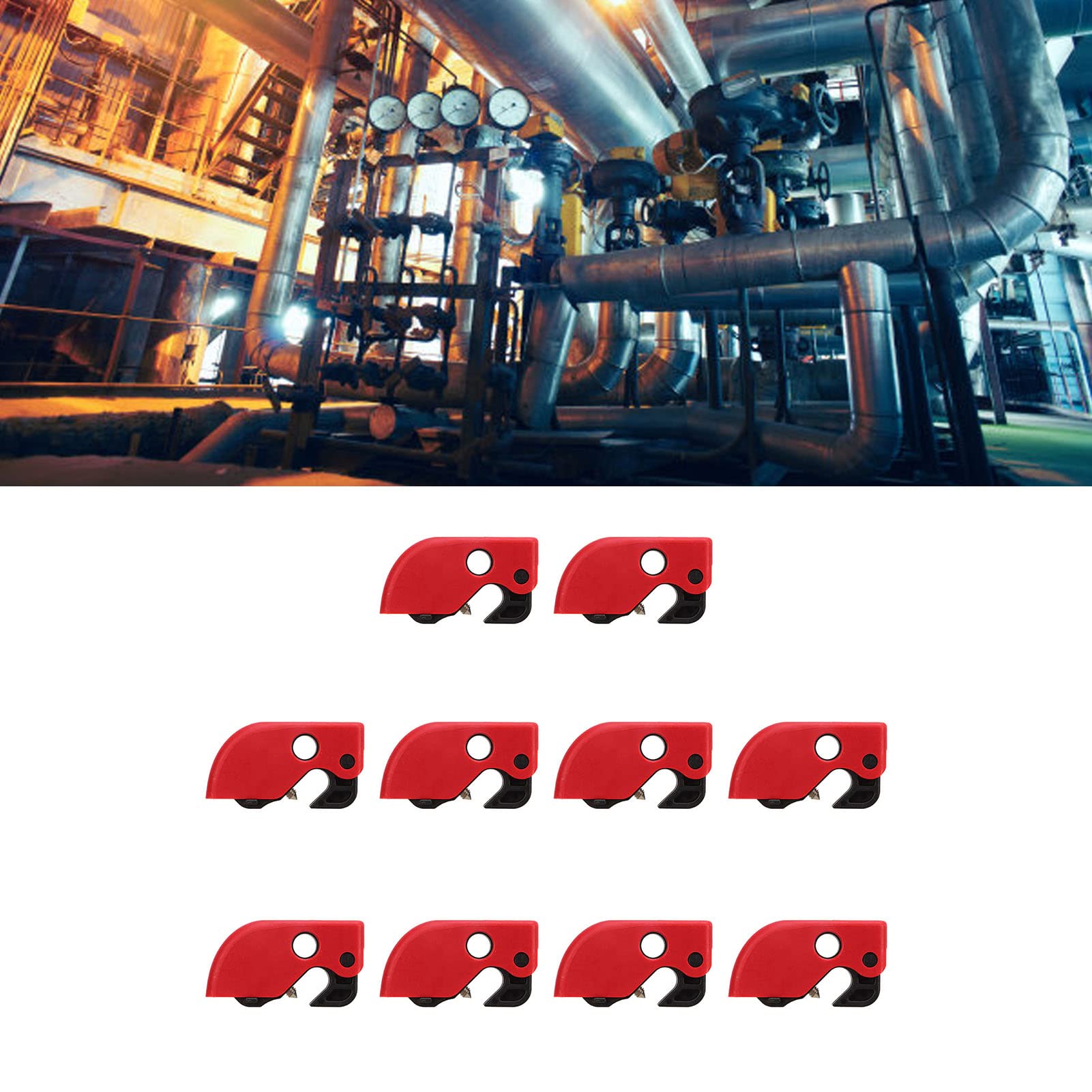 Breaker Lockout Device mcb lock off Portable Circuit Breaker Lock Device,10Pcs Circuit Breaker Lockout lock out kit for electricians for Industrial Use Dispositivos