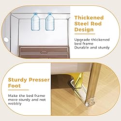 SEAYNFESH Canopy Bed Frame Post for King Size