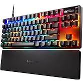 SteelSeries Apex Pro TKL Gen 3 - HyperMagnetic Gaming Keyboard - OmniPoint 3.0 Switches - Adjustable Response - Rapid Trigger - Rapid Tap/SOCD - OLED - PBT Keycaps - USB-C - US Layout QWERTY