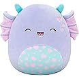 Squishmallows Original 8in Strobe The Purple Swamp Monster with Hearts – Official Jazwares Valentine Plush (Little)