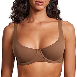 DOBREVA Women's Unlined Balconette Bra Underwire
