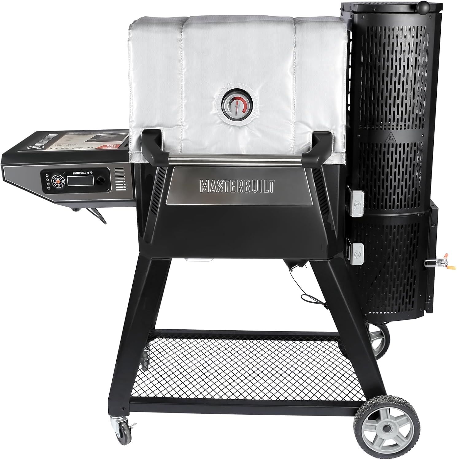 QuliMetal Grill Insulated Blanket for Masterbuilt 560 Digital Charcoal Grill and Smoker Combo, MB20080220 Gravity Series Grill - Smoker Insulation Blanket Saves Lots of pellets for Winter Cooking Image