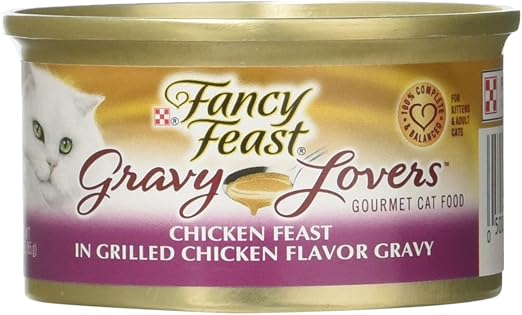gourmet cat food in gravy
