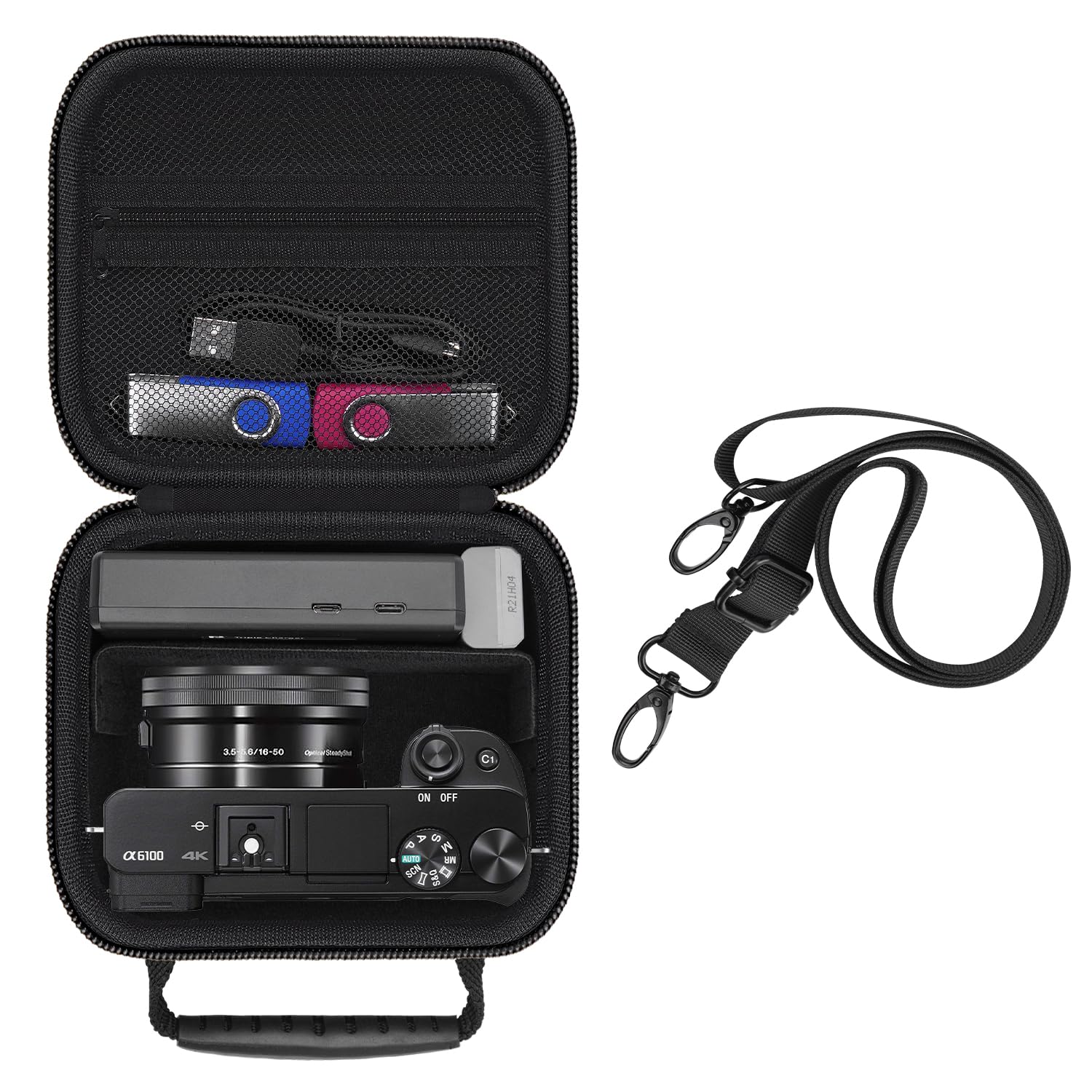HESPLUS Hard Travel Carrying Case for Sony Alpha