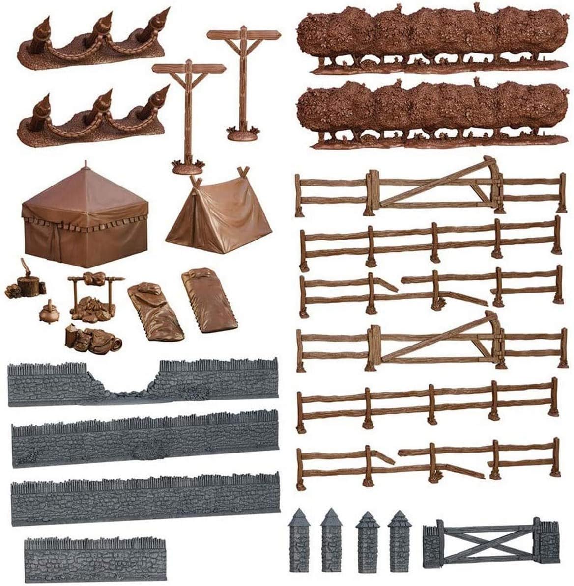 Mantic Games MGTC123 TerrainCrate: Battlefield, Multi, Multicolor