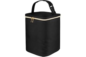 Teamoy Breastmilk Cooler Bag, Baby Bottles Bag for up to 4 Large 9 Ounce Bottles, Perfect for Working Mom Mother, (Bag ONLY), Black