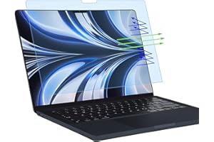 CASEBUY (2PACK) MacBook Air M2 Screen Protector Anti-Glare Blue Light Filter for 2023 2022 M2 MacBook Air 13.6" A2681, Eye Protection Blue Light Blocking Screen Protector for MacBook Air 13.6 inch