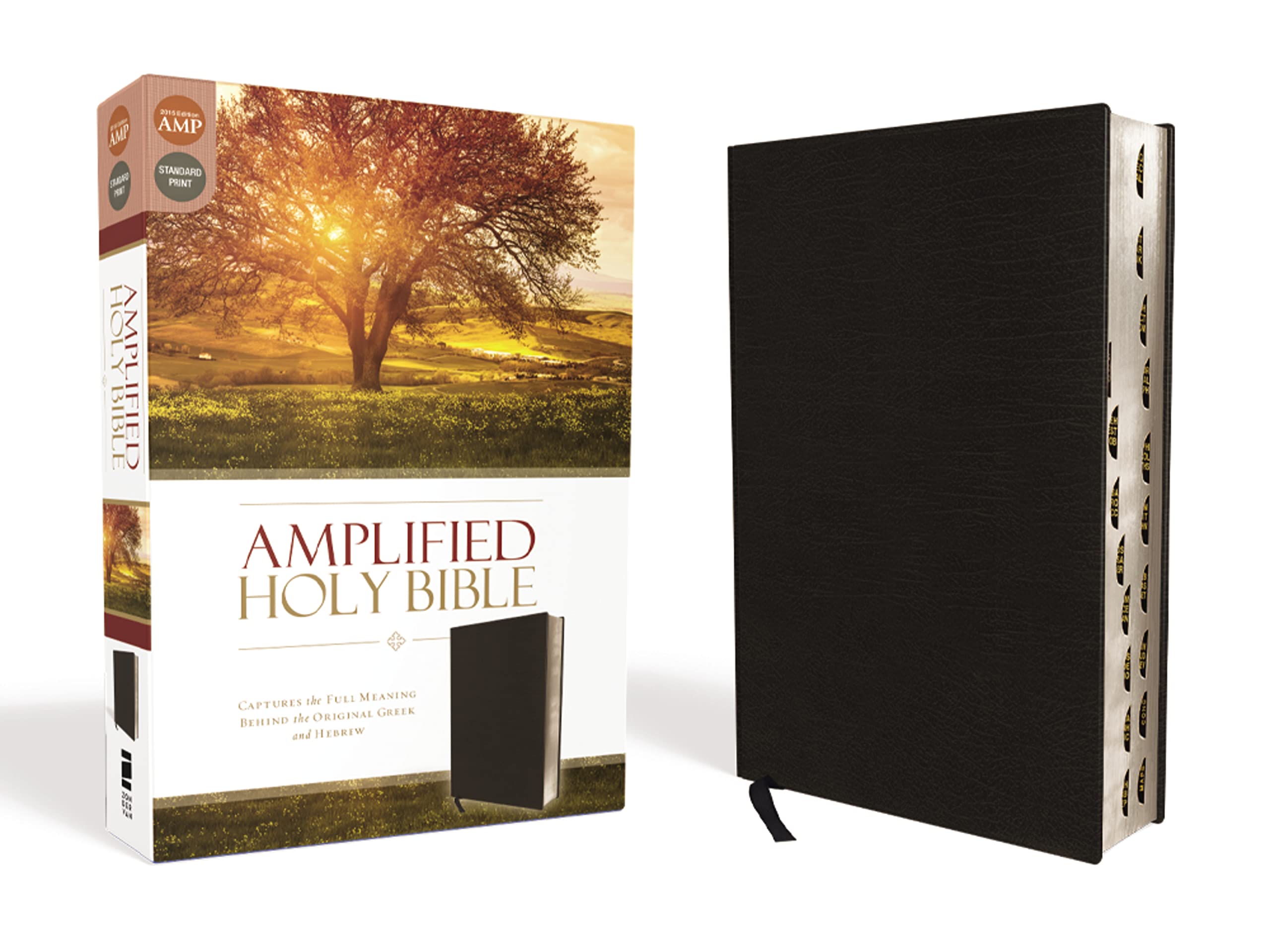 Amplified Holy Bible, Bonded Leather, Black, Thumb Indexed: Captures the Full Meaning Behind the Original Greek and Hebrew Amplified Holy Bible, Bonded Leather, Black, Thumb Indexed: Captures the Full Meaning Behind the Original Greek and Hebrew Bonded Leather