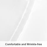 NTBAY Satin Standard Pillowcases 2 Pack 20x26 White Envelope Closure view 4