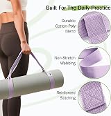 Slim Panda Yoga Mat Straps Carrying Adjustable Carrier 70in Cotton view 3
