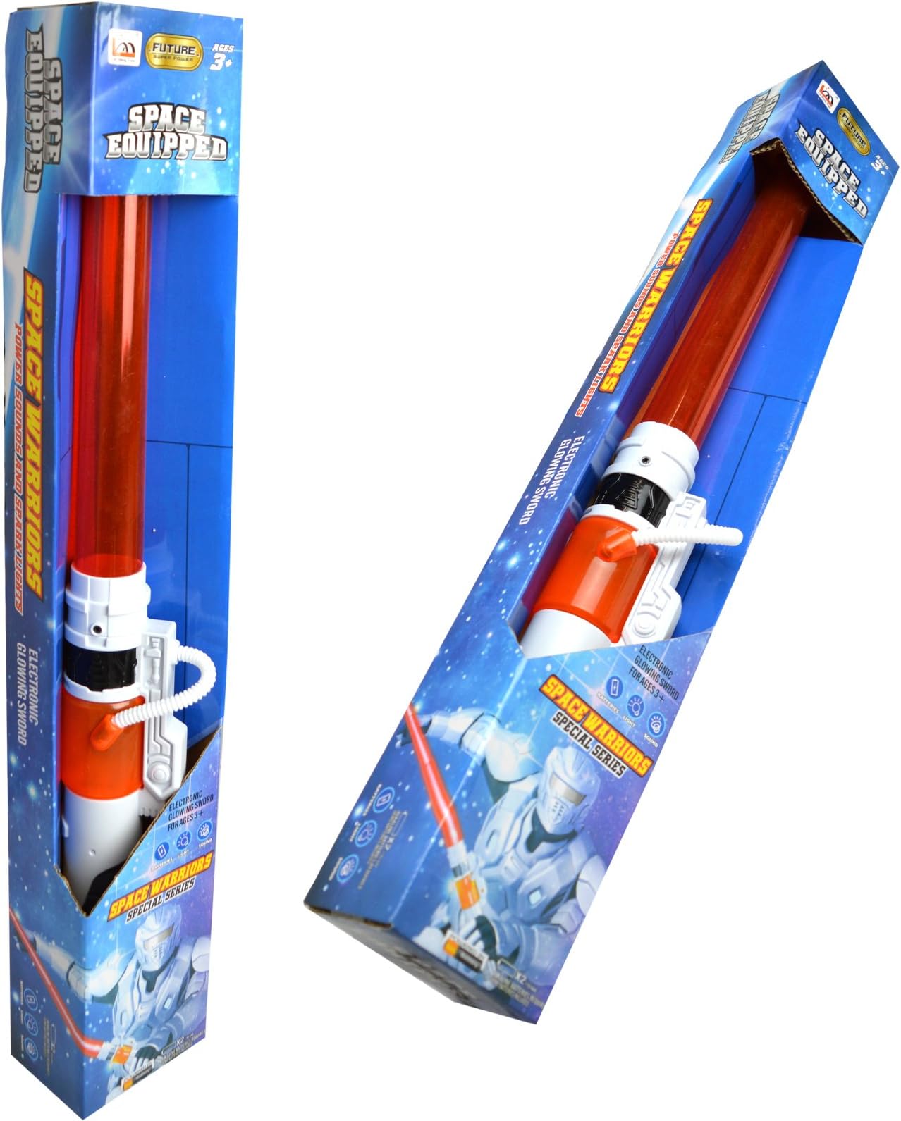 Space Warriors - Extending Lightsaber with Lights Effects Childrens Space Toy (Package Quantity - 1)