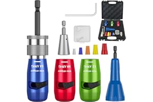 HUIZONHOME Wire Stripper for Drill, 2025 Electric Wire Stripping and Twisting Tool, Portable Professional Electrician Tool Set Drill Wire Stripper Cutter Tool for Power Drill, Cable Quick Stripping and Connector