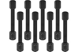 8 Packs Child Safety Strap Locks, Multi-Purpose Baby Proofing Cabinet Latches Adjustable Baby Locks for Cabinets, Drawers, Do