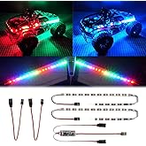 RC LED Light Strips Kit for RC Car Crawler Truck Airplane Boat Drone Fixed Wing Traxxas TRX4 Axial SCX10 Color Changeable
