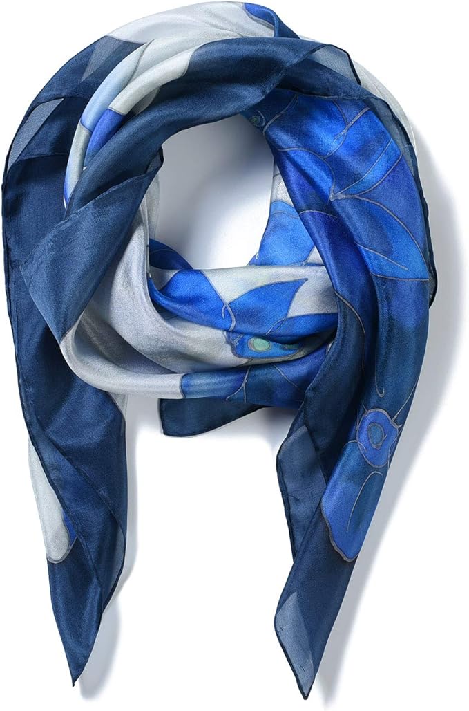 Invisible World Women S Silk Scarf Long Satin For Hair Or Head