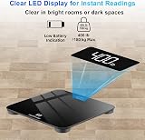 Healthkeep Digital Bathroom Scale 180kg 400lb High Precision LED Display view 4