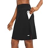 Viodia Women's 20" Knee Length Skorts Skirts UPF50+ Athletic Tennis Golf Skirt for Women Casual Summer Skirts