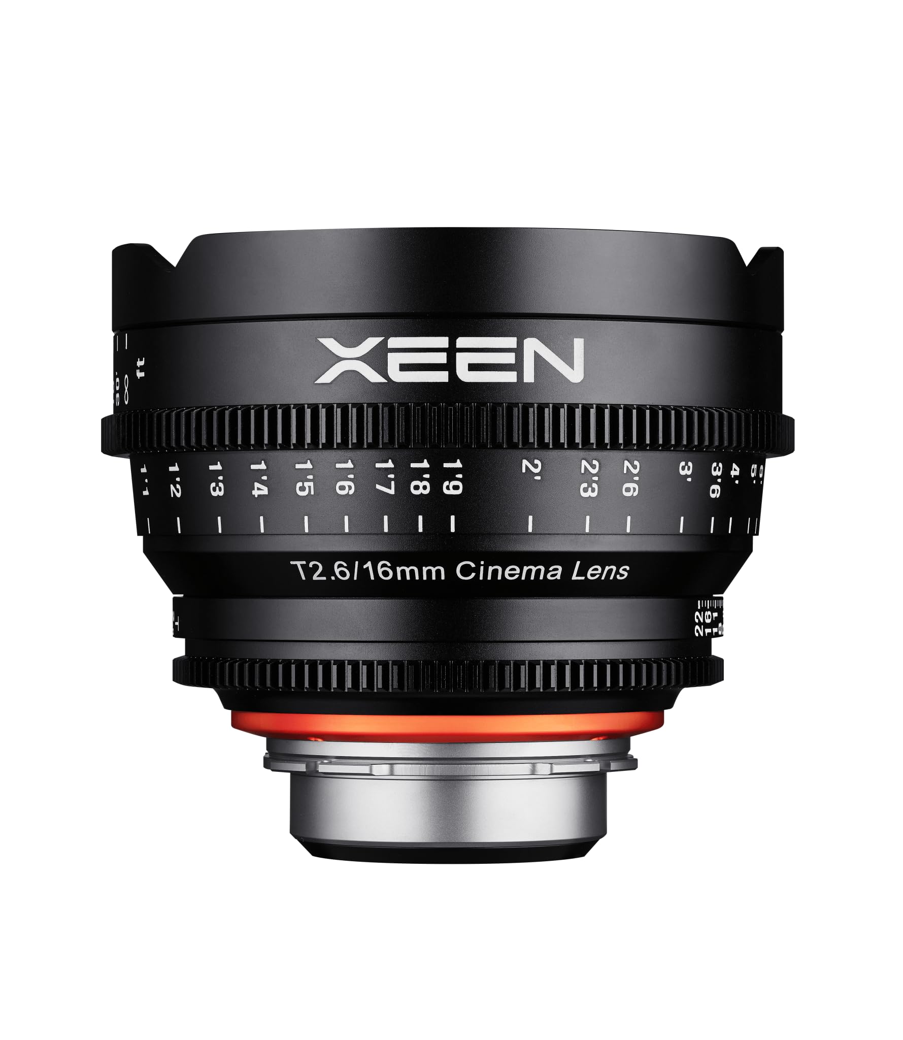 ROKINON XEEN Lente de cine profesional T2.6 de 16 mm para cámaras de lentes intercambiables Sony E Mount (FE), negro (XN16-NEX)