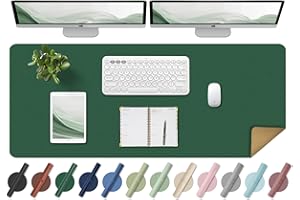 Large Desk Pad, 47.2'' x 23.6'', Office Desk Mat, Computer Mat for Desk, Leather Desk Pad Protector, Sewing Desk Blotter, Des