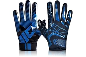ACESHIP Football Gloves Adult Football Receiver Gloves,Enhanced Performance Football Gloves and High Grip Football Gloves for Adult and Kids