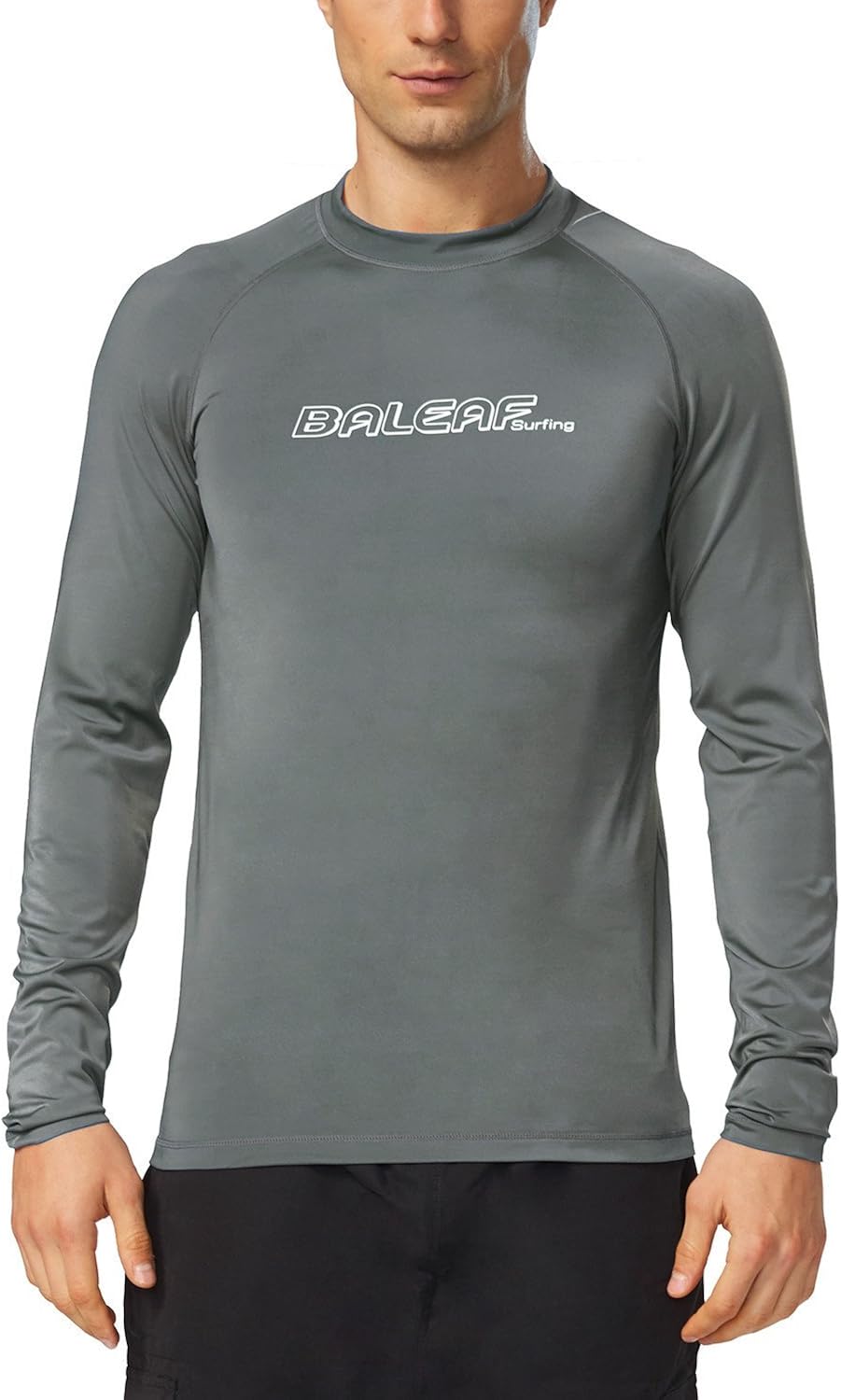 BALEAF Men's Long Sleeve Rashguard Sun Protective Swim Shirt UPF 50+: Clothing
