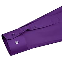 J.VER Men's Dress Shirts Solid Long Sleeve Stretch