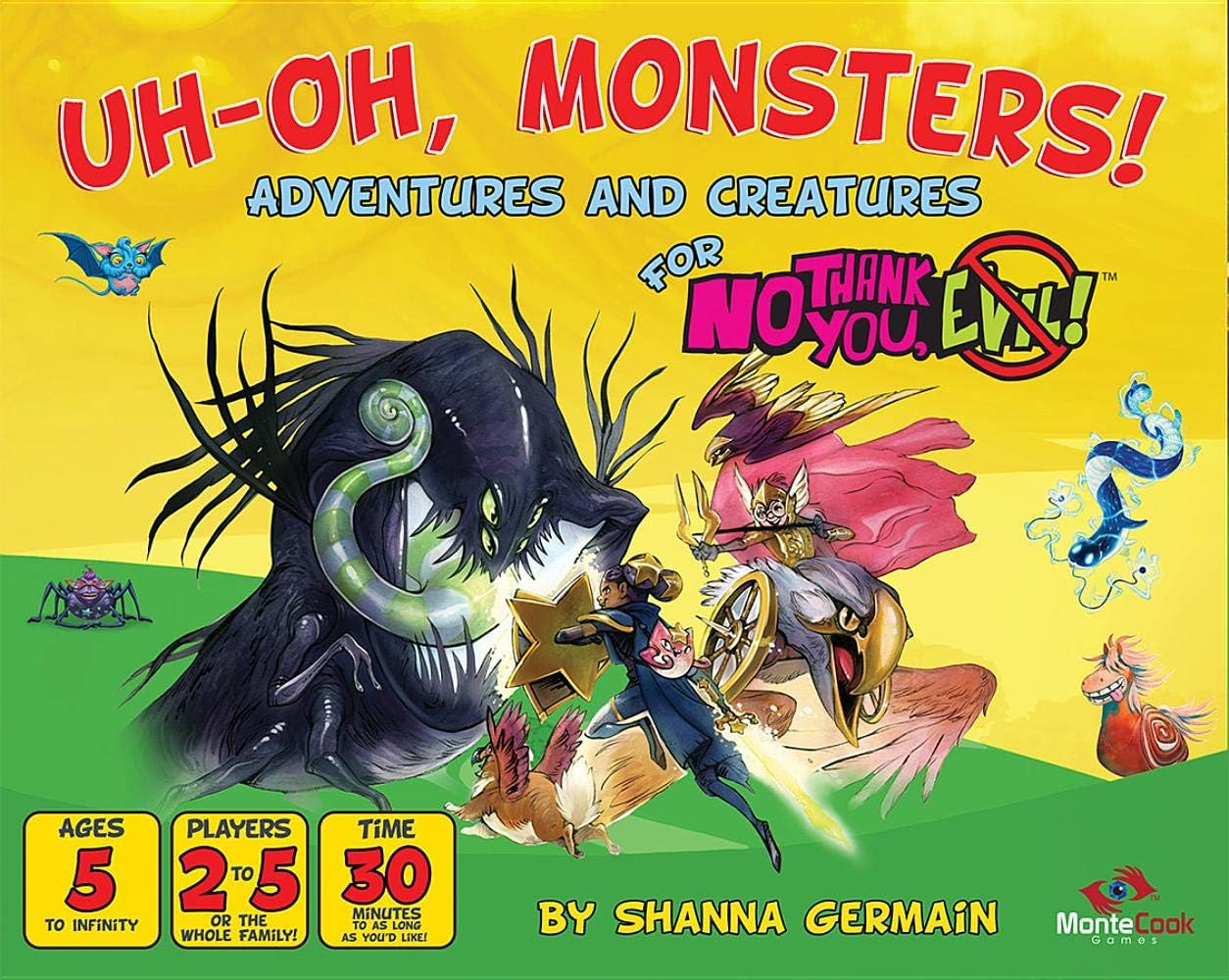 Amazon Com No Thank You Evil Uh Oh Monsters Monte Cook Games Toys Games