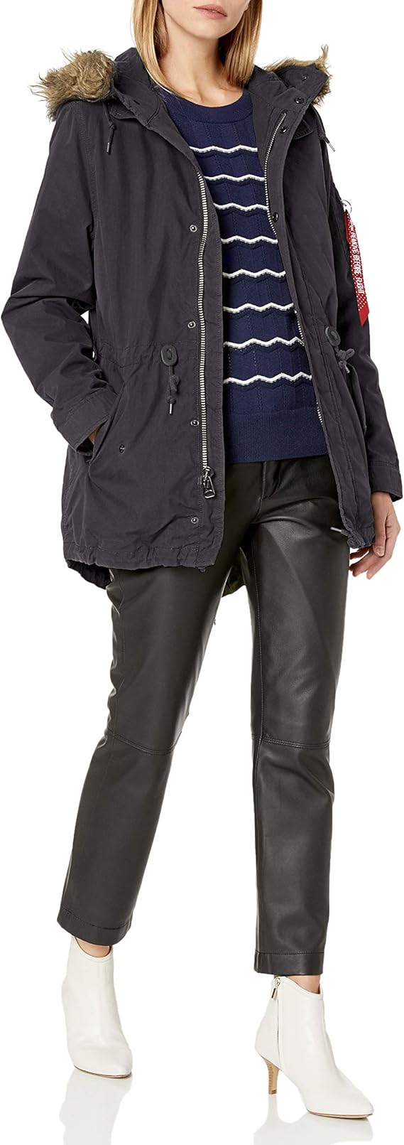 Amazon.com: Alpha Industries Women's J-4 Fishtail W Parka ...