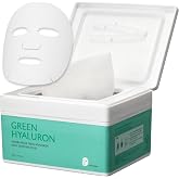 MILKTOUCH Green Hyaluron Daily Soothing Sheet Mask Pack &ndash; Hydrating, Nourishing, and Revitalizing Face Masks for Glowing Skin, Anti-Aging, Moisturizing, and Soothing Effects (30pcs) for Daily Use